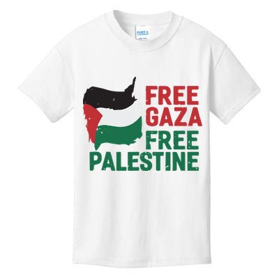Free Palestine Stand With Palestine Activist Equality Kids T-Shirt