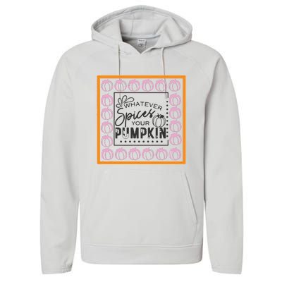 Falloween Pumpkin Spice Performance Fleece Hoodie