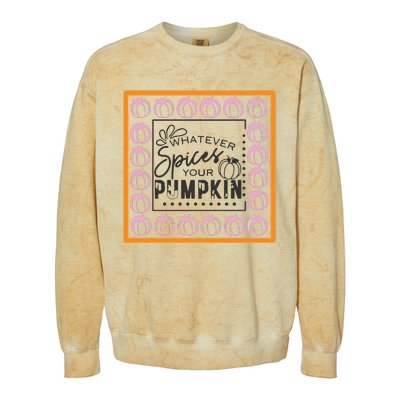 Falloween Pumpkin Spice Colorblast Crewneck Sweatshirt