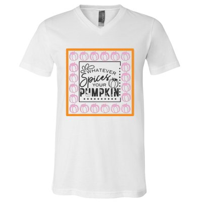 Falloween Pumpkin Spice V-Neck T-Shirt