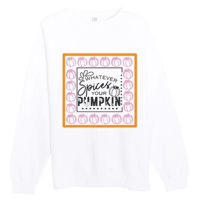 Falloween Pumpkin Spice Premium Crewneck Sweatshirt