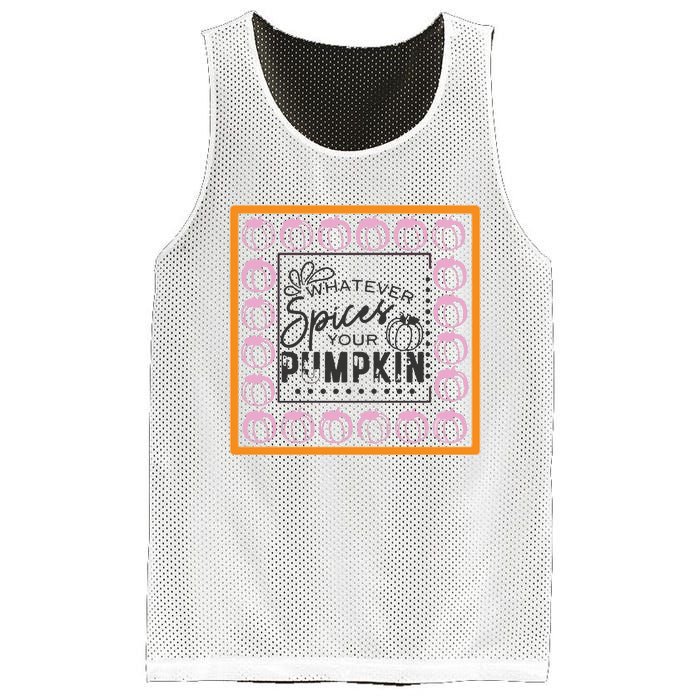 Falloween Pumpkin Spice Mesh Reversible Basketball Jersey Tank