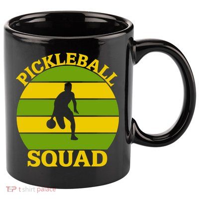 Funny Pickleball Squad Sport Gift For Pickleball Team 11oz C Handle Ceramic Mug