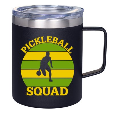 Funny Pickleball Squad Sport Gift For Pickleball Team 12oz Stainless Steel Coffee Mug