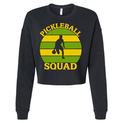 Funny Pickleball Squad Sport Gift For Pickleball Team Cropped Pullover Crew