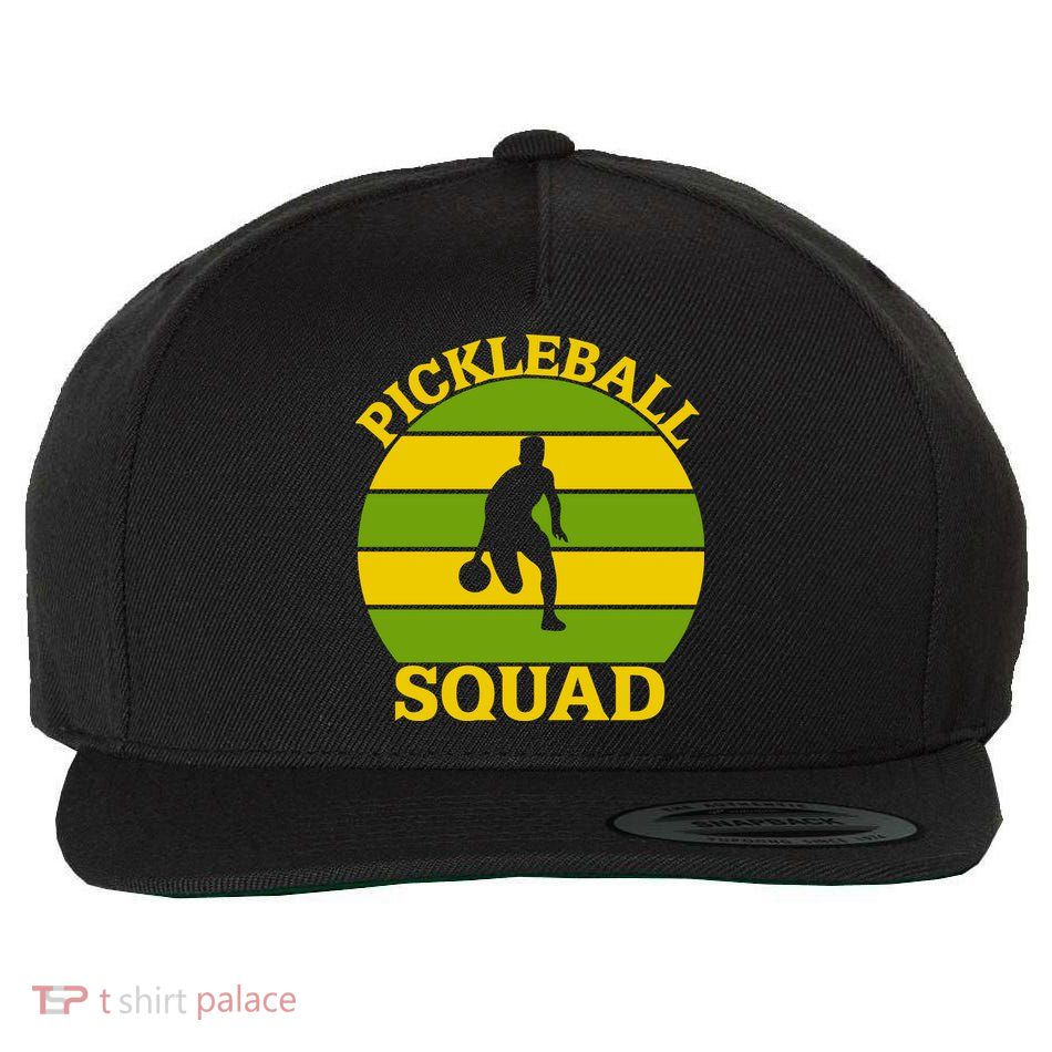 Funny Pickleball Squad Sport Gift For Pickleball Team Wool Snapback Cap