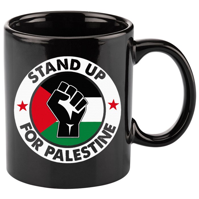 Free Palestine Stand up For Palestine 11oz C Handle Ceramic Mug