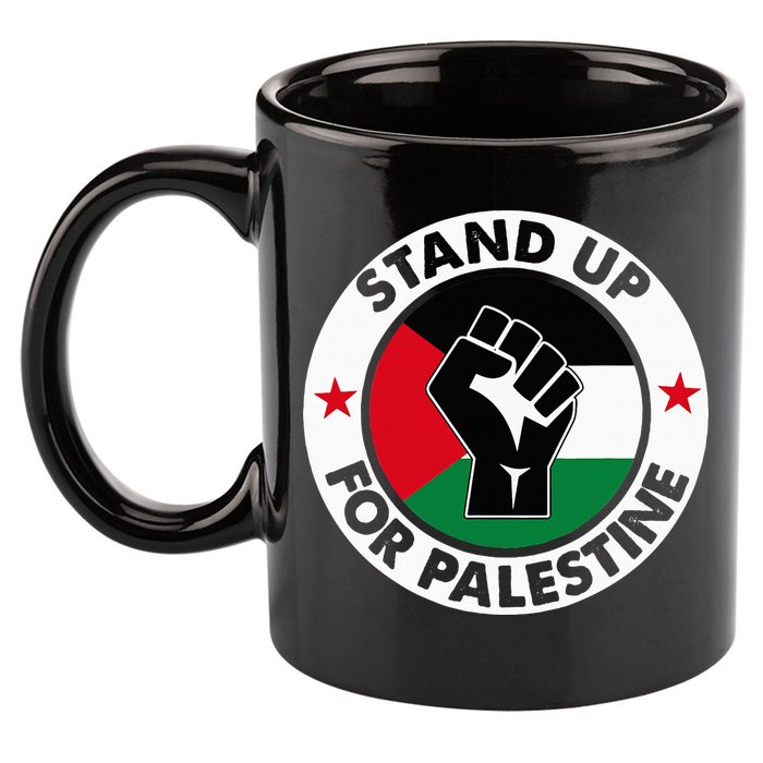 Free Palestine Stand up For Palestine 11oz C Handle Ceramic Mug