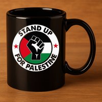 Free Palestine Stand up For Palestine 11oz C Handle Ceramic Mug