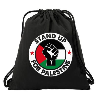 Free Palestine Stand up For Palestine Drawstring Bag