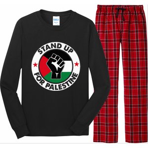 Free Palestine Stand up For Palestine Long Sleeve Pajama Set