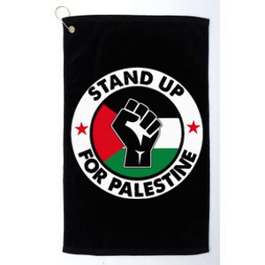 Free Palestine Stand up For Palestine Platinum Collection Golf Towel