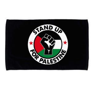 Free Palestine Stand up For Palestine Microfiber Hand Towel