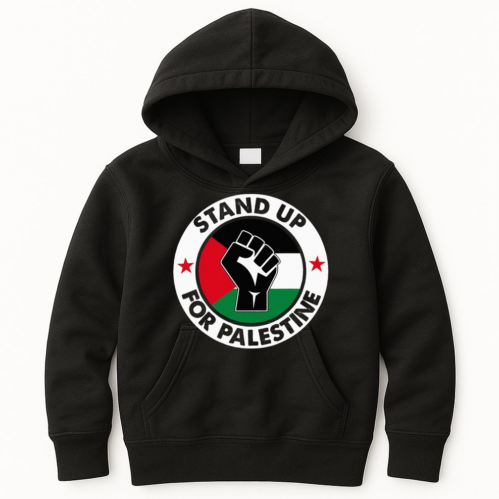 Free Palestine Stand up For Palestine Kids Hoodie