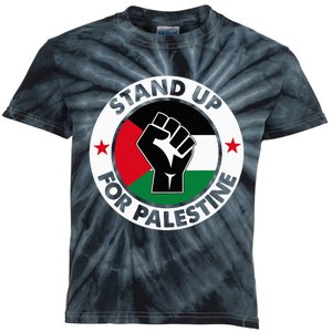 Free Palestine Stand up For Palestine Kids Tie-Dye T-Shirt