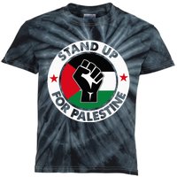 Free Palestine Stand up For Palestine Kids Tie-Dye T-Shirt