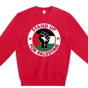 Free Palestine Stand up For Palestine Premium Crewneck Sweatshirt