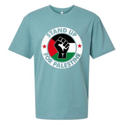 Free Palestine Stand up For Palestine Sueded Cloud Jersey T-Shirt