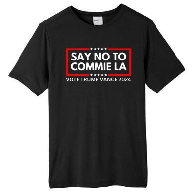 Funny Political Say No To Commie La Vote Trump Vance 2024 Tall Fusion ChromaSoft Performance T-Shirt