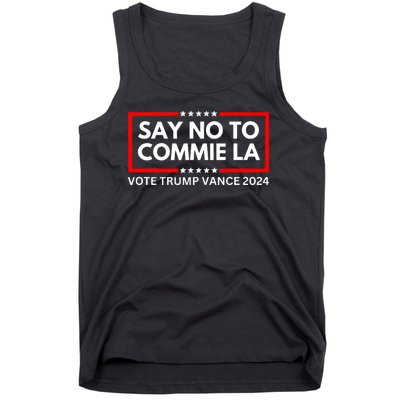 Funny Political Say No To Commie La Vote Trump Vance 2024 Tank Top