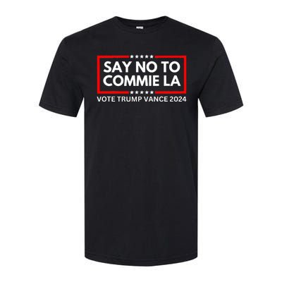 Funny Political Say No To Commie La Vote Trump Vance 2024 Softstyle CVC T-Shirt