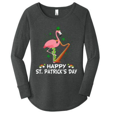 Flamingo Plus Size St Patricks Day Women's Perfect Tri Tunic Long Sleeve Shirt