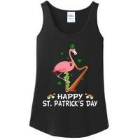 Flamingo Plus Size St Patricks Day Ladies Essential Tank