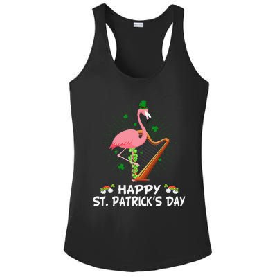 Flamingo Plus Size St Patricks Day Ladies PosiCharge Competitor Racerback Tank