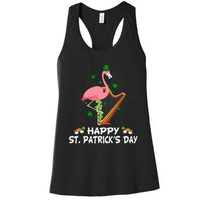 Flamingo Plus Size St Patricks Day Women's Racerback Tank