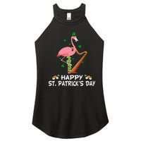 Flamingo Plus Size St Patricks Day Women's Perfect Tri Rocker Tank