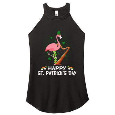 Flamingo Plus Size St Patricks Day Women's Perfect Tri Rocker Tank