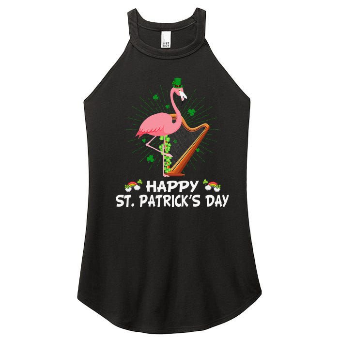 Flamingo Plus Size St Patricks Day Women's Perfect Tri Rocker Tank