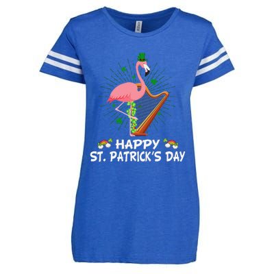 Flamingo Plus Size St Patricks Day Enza Ladies Jersey Football T-Shirt