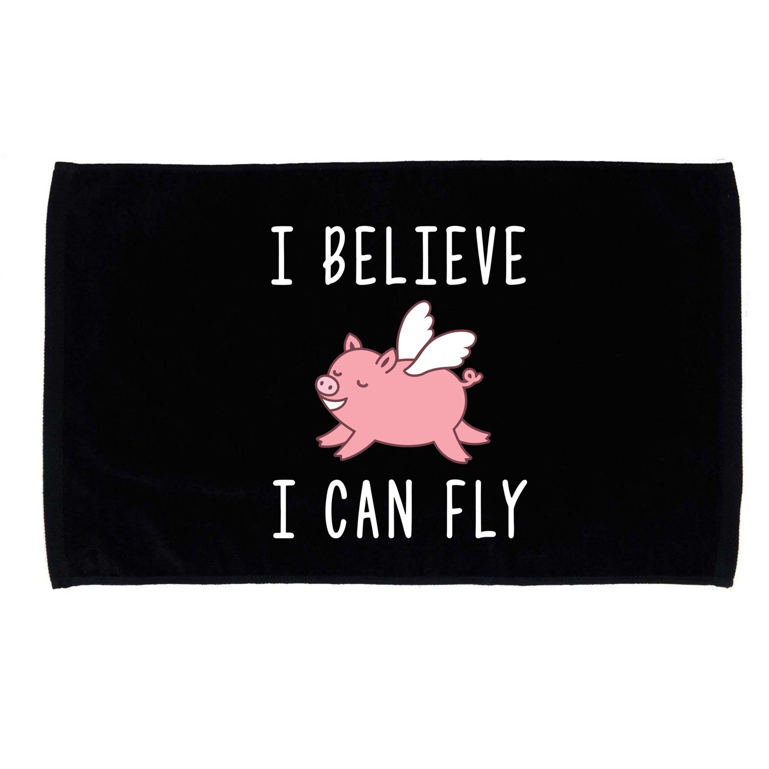 Flying Pig Shirts When Pigs Fly I Believe I Can Fly Microfiber Hand Towel