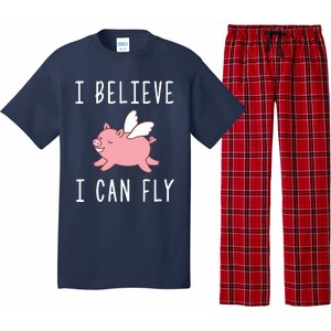 Flying Pig Shirts When Pigs Fly I Believe I Can Fly Pajama Set