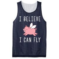 Flying Pig Shirts When Pigs Fly I Believe I Can Fly Mesh Reversible Basketball Jersey Tank