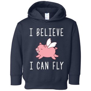 Flying Pig Shirts When Pigs Fly I Believe I Can Fly Toddler Hoodie