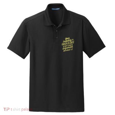 Funny Pro Science Anti Trump Scientific Political Protest Cute Gift Dry Zone Grid Polo