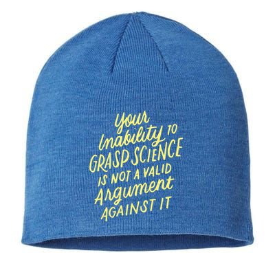 Funny Pro Science Anti Trump Scientific Political Protest Cute Gift Sustainable Beanie