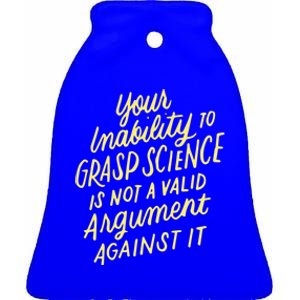 Funny Pro Science Anti Trump Scientific Political Protest Cute Gift Ceramic Bell Ornament