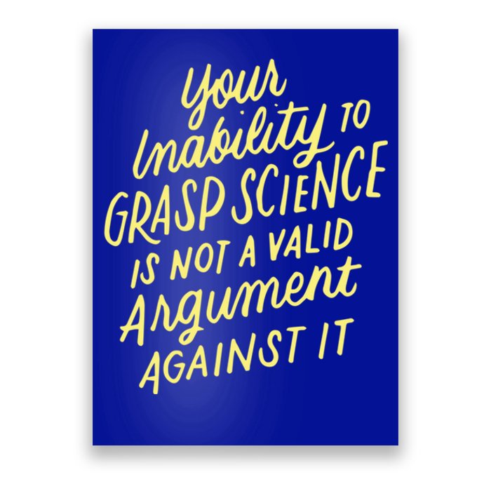 Funny Pro Science Anti Trump Scientific Political Protest Cute Gift Poster