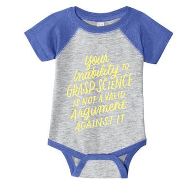 Funny Pro Science Anti Trump Scientific Political Protest Cute Gift Infant Baby Jersey Bodysuit