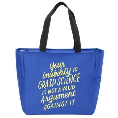 Funny Pro Science Anti Trump Scientific Political Protest Cute Gift Zip Tote Bag