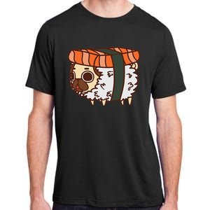 Funny Puglie Sushi Pug Love Sushi Birthday Gift Adult ChromaSoft Performance T-Shirt