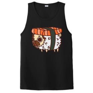 Funny Puglie Sushi Pug Love Sushi Birthday Gift PosiCharge Competitor Tank