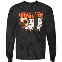 Funny Puglie Sushi Pug Love Sushi Birthday Gift Tie-Dye Long Sleeve Shirt