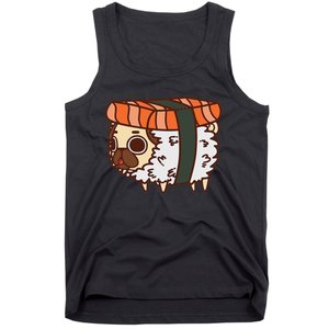 Funny Puglie Sushi Pug Love Sushi Birthday Gift Tank Top