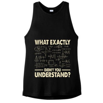 Funny Physicist Scienctist Nerd Geek Gift Physics Ladies PosiCharge Tri-Blend Wicking Tank