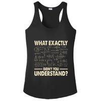 Funny Physicist Scienctist Nerd Geek Gift Physics Ladies PosiCharge Competitor Racerback Tank