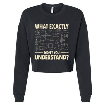 Funny Physicist Scienctist Nerd Geek Gift Physics Cropped Pullover Crew